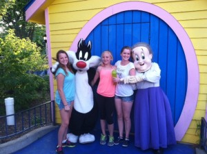 We met the Looney Tunes!